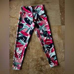 Carve Designs Pink and Blue Leggings